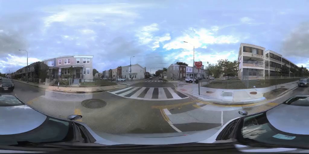 PwP's complete 360° output at the first frame, from all 7 cameras.